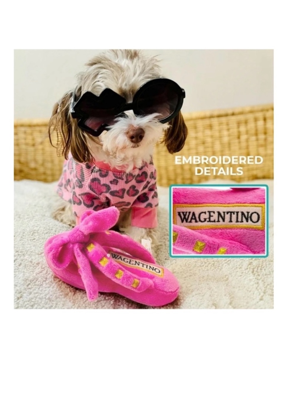 🆕- Haute Diggity Dog Wagentino Plush Designer Dog Toys With Interactive Squeaker
